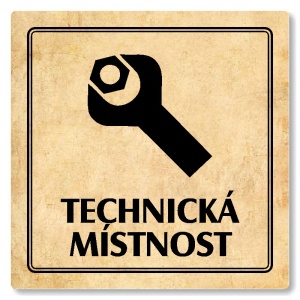Technická místnost, 100x100mm, pergamen, Utah